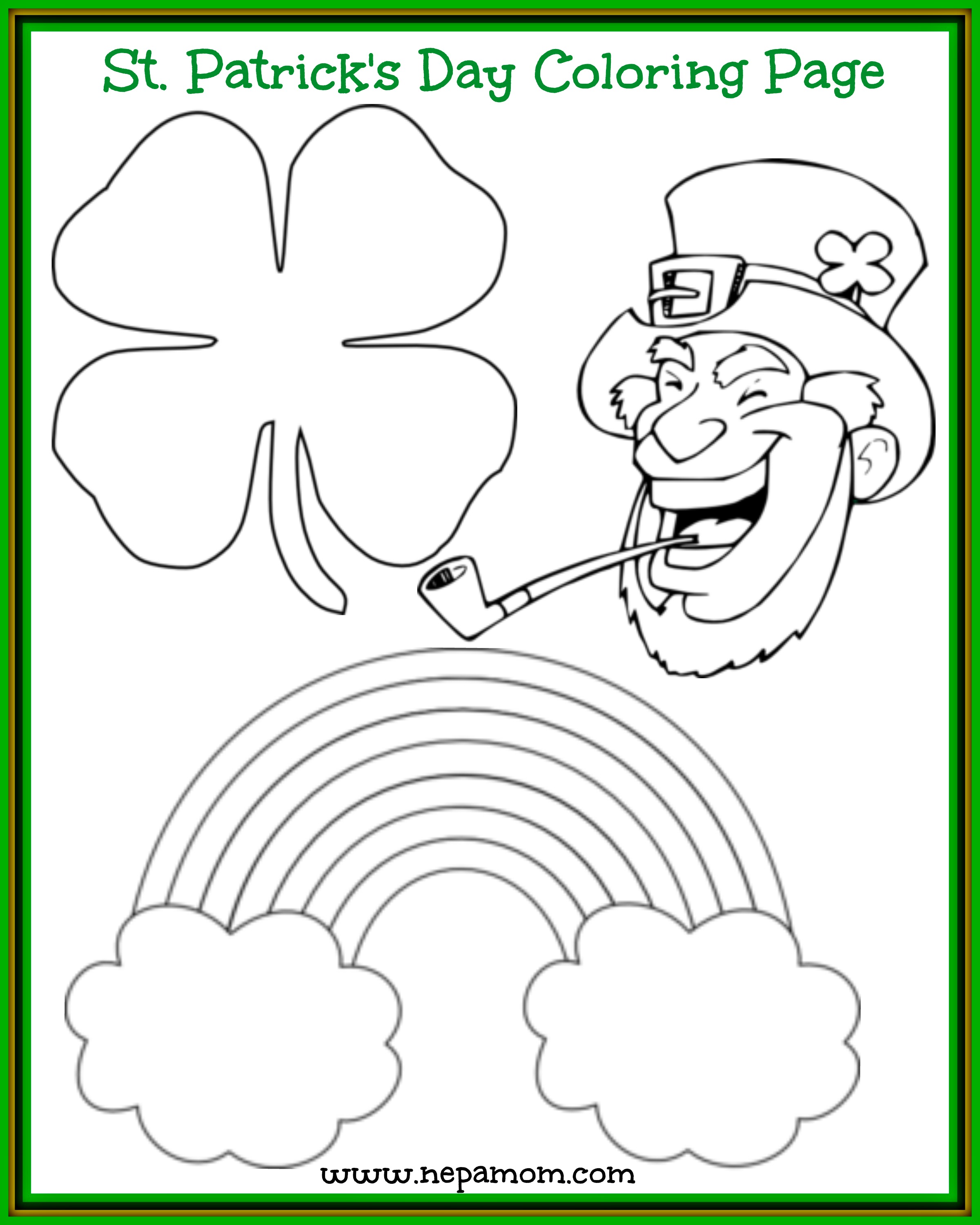 45 St Patrick Day Coloring Pages Free 40