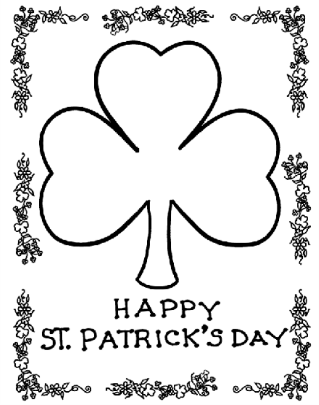 45 St Patrick Day Coloring Pages Free 7