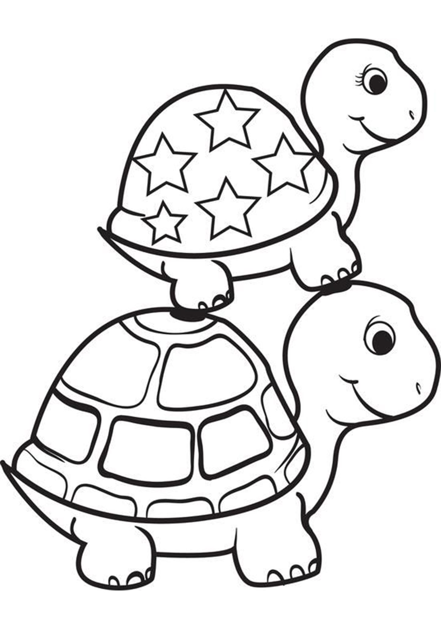 55 Coloring Page Turtle 63