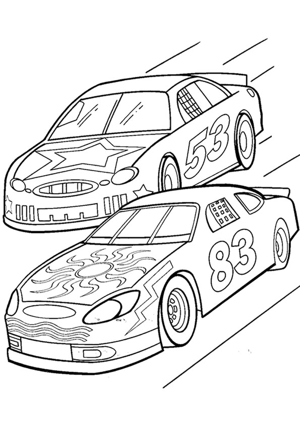 55 Race Cars Coloring Pages 42