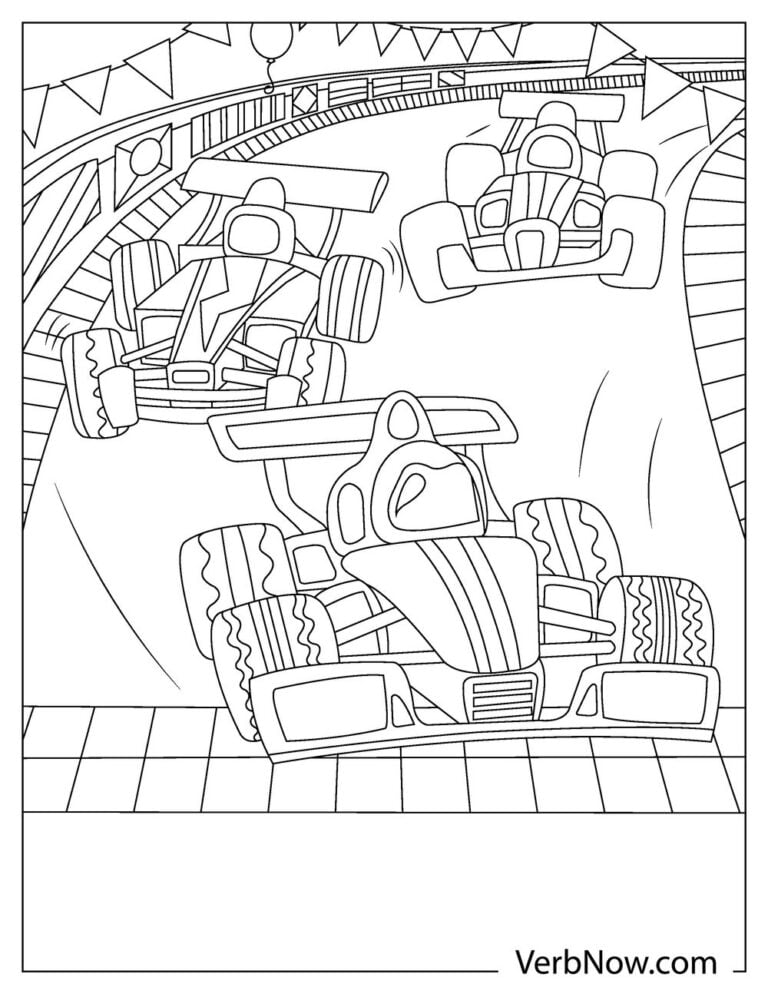 55 Race Cars Coloring Pages 52