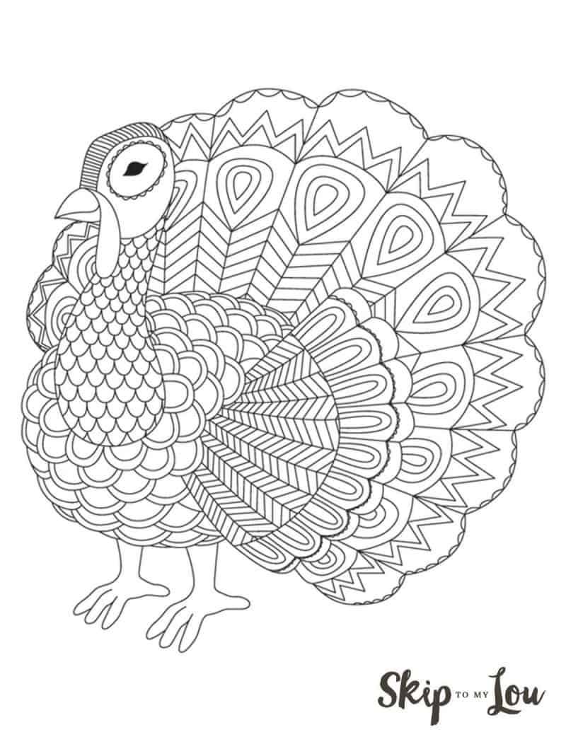 80 Printable Coloring Pictures Of Turkeys 83