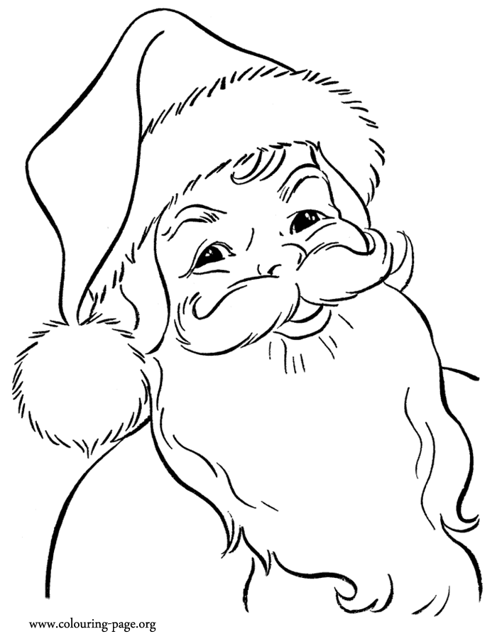 90 Printable Santa Claus Christmas Coloring Pages 15