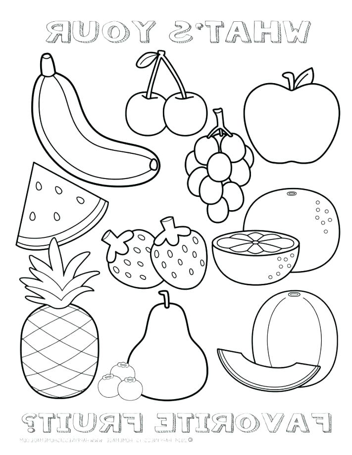 90 Printable Summer Fruits Coloring Pages 59