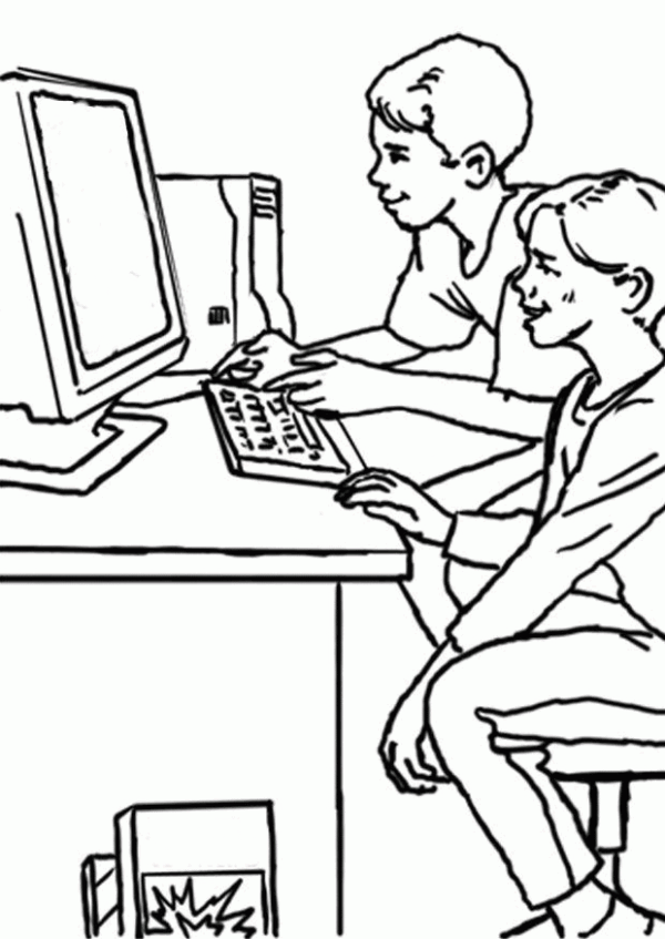 Get 85 Coloring Page Computer Ideas 11