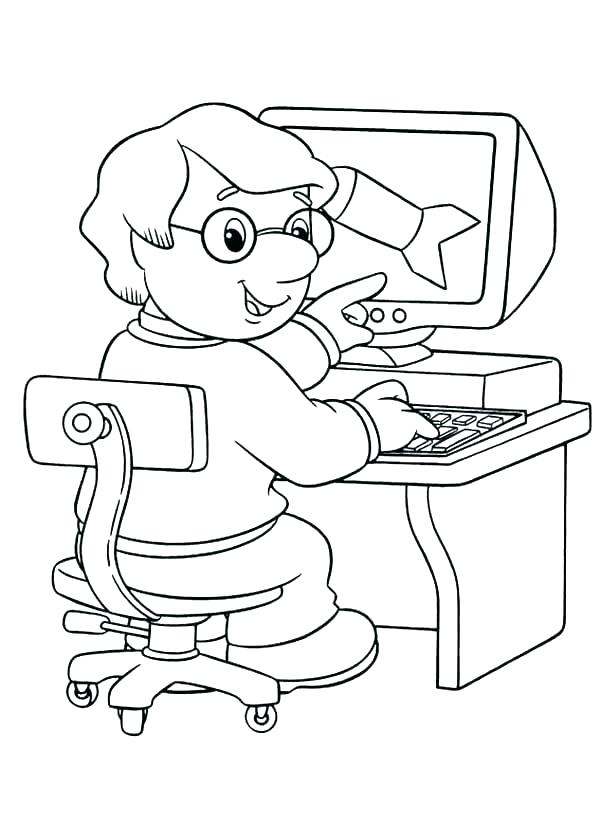 Get 85 Coloring Page Computer Ideas 8