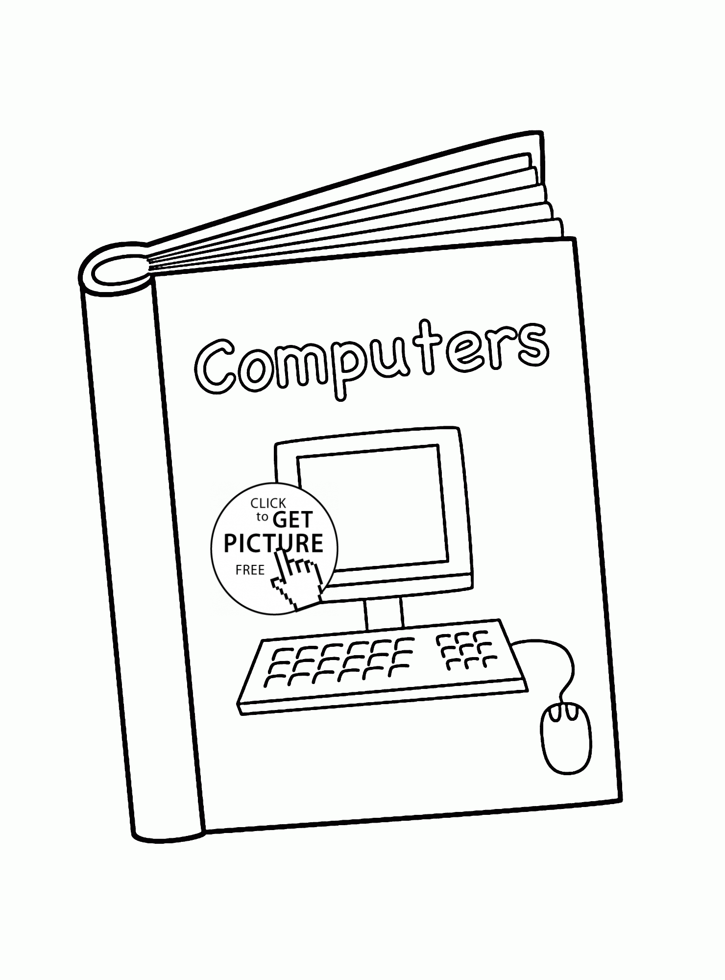 Get 85 Coloring Page Computer Ideas 9