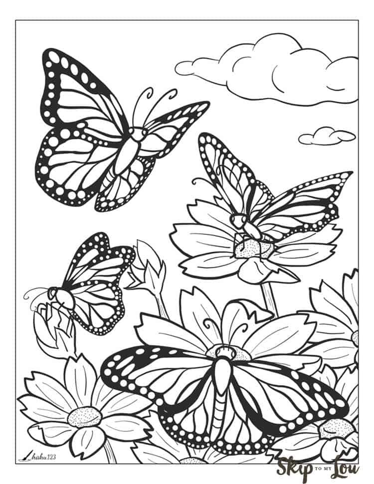 60 Printable Butterfly Coloring Pages For Free 10