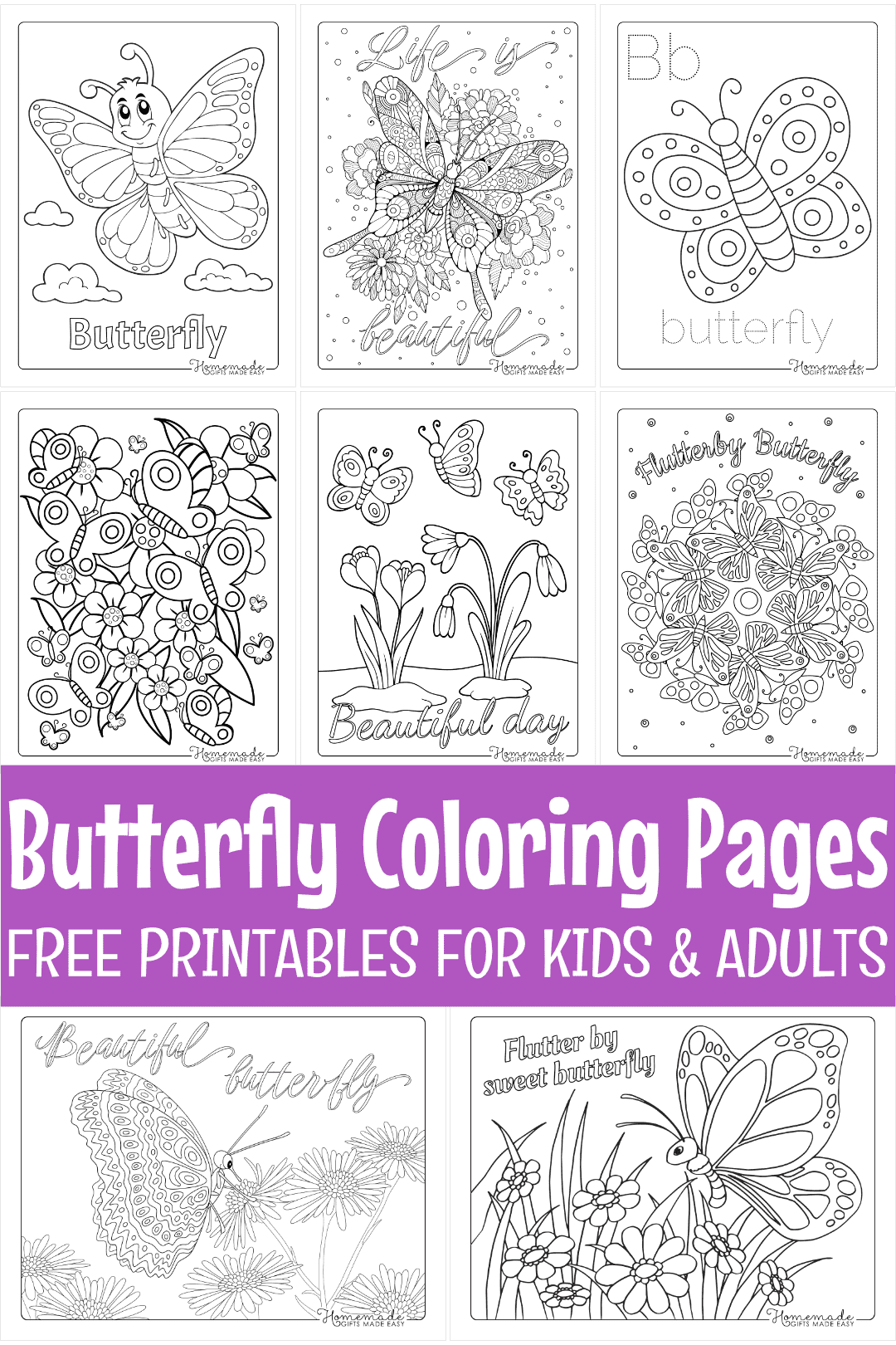 60 Printable Butterfly Coloring Pages For Free 13