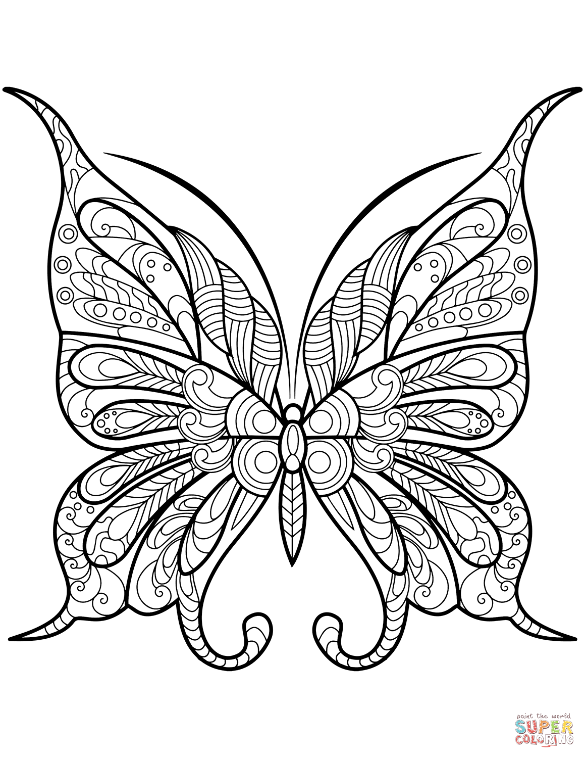 60 Printable Butterfly Coloring Pages For Free 9