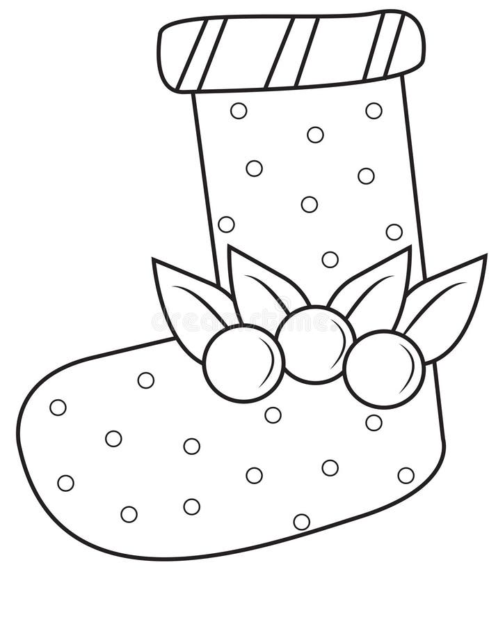 60 Printable Christmas Socks Coloring Pages 31