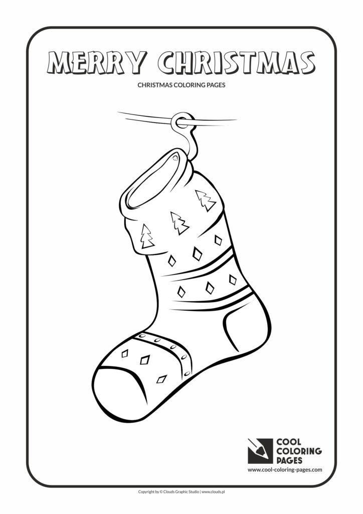 60 Printable Christmas Socks Coloring Pages 34