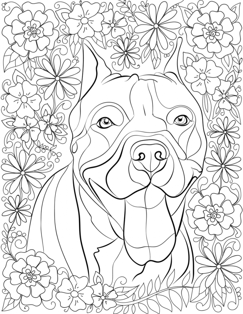 60 Printable Coloring Page Of A Dog 22