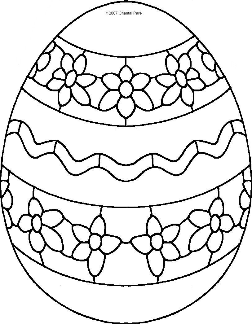 60 Printable Easter Egg Coloring Pages 10