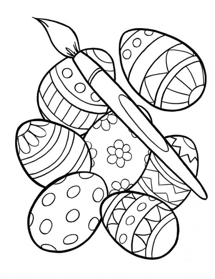 60 Printable Easter Egg Coloring Pages 11