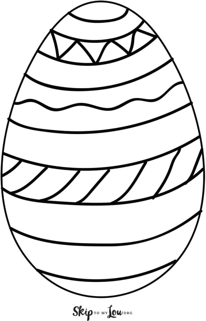 60 Printable Easter Egg Coloring Pages 12