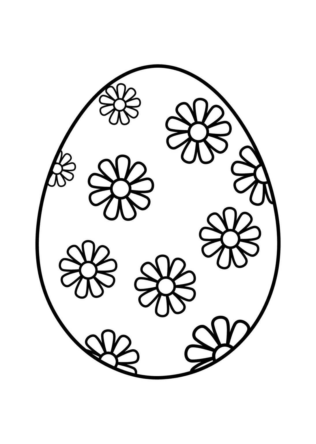 60 Printable Easter Egg Coloring Pages 13