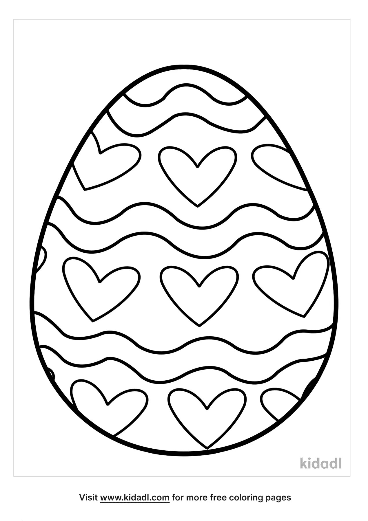 60 Printable Easter Egg Coloring Pages 14