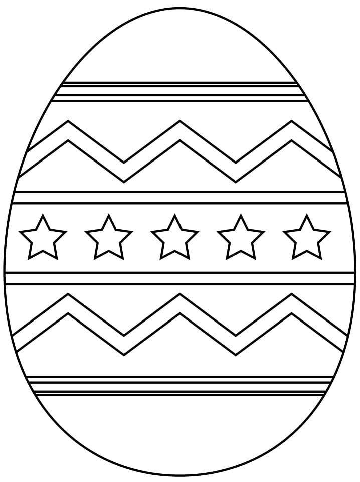 60 Printable Easter Egg Coloring Pages 9