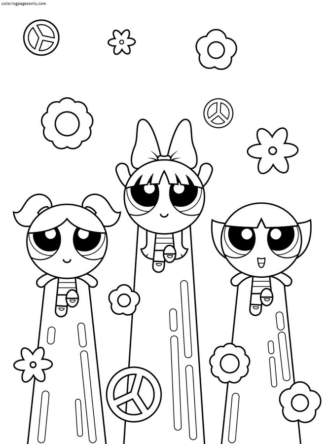 60 Printable Powerpuff Coloring Pages 48