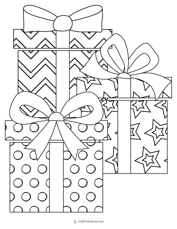 Get 85 Christmas Gift Coloring Pages Ideas 18